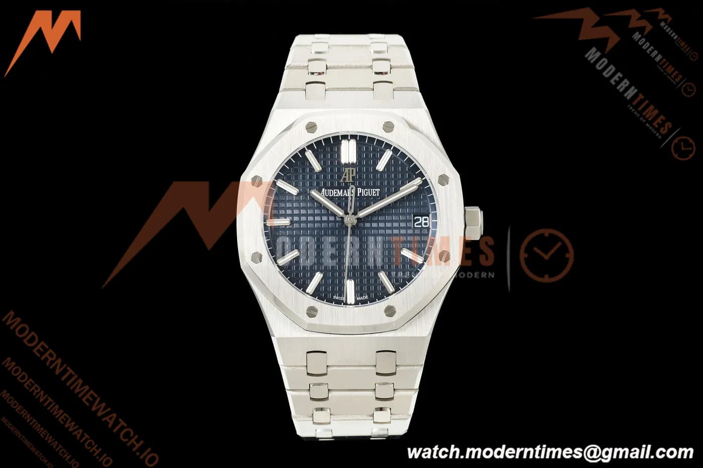 Audemars Piguet - Royal Oak 15500ST 41mm SS/SS Blue OCTAF SA4302 Free Sprung