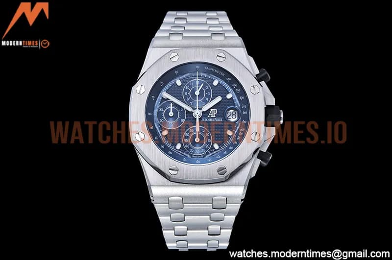 Audemars Piguet - AP ROO Chronograph SS/SS Blue/Stk APF A3126 Mod