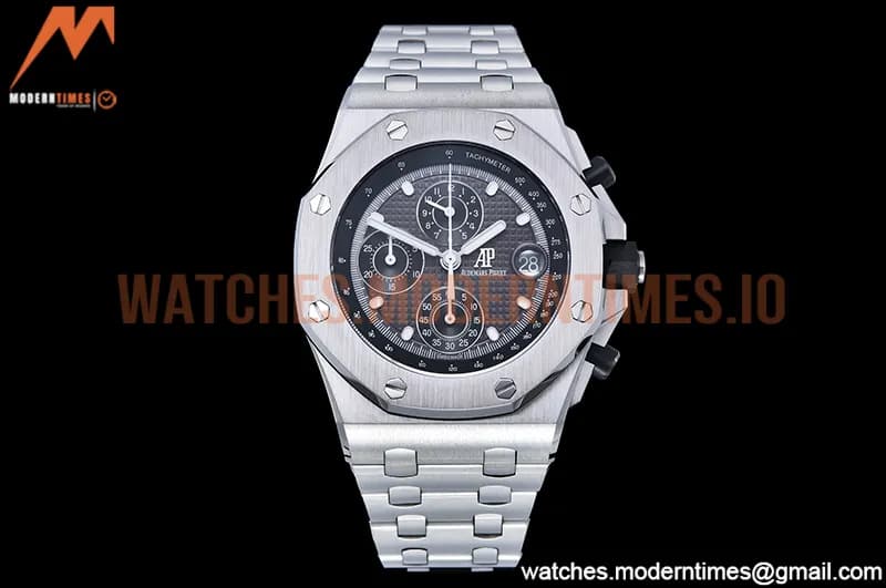 Audemars Piguet - AP ROO Chronograph SS/SS Grey/Stk APF A3126 Mod