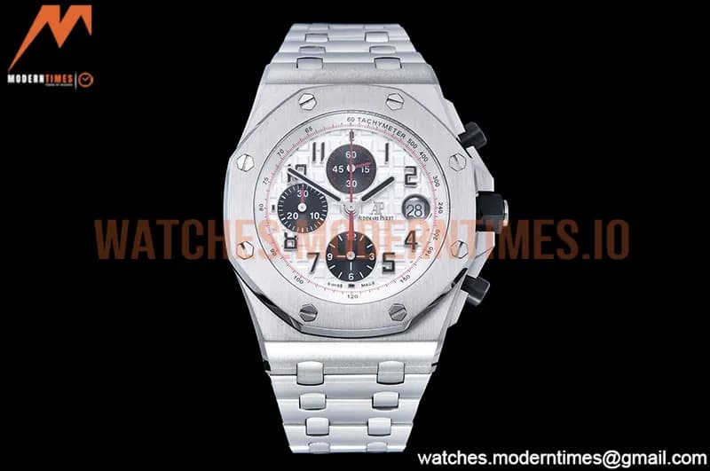 Audemars Piguet - AP ROO Chronograph SS/SS Wht/Num APF 7750 Mod