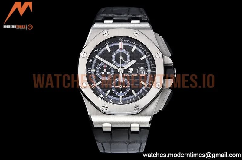 Audemars Piguet - AP ROO Chronograph SS/LE Black/Stk APF A3126 Mod