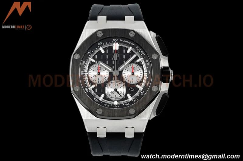 Audemars Piguet - AP ROO Chronograph 26420 SS/RU Black/Black APF 7750 MOD