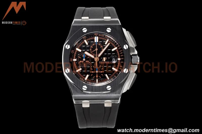 Audemars Piguet - AP ROO Chronograph 44mm CER/CER/RU Blk/Blk JJF A3126 Mod