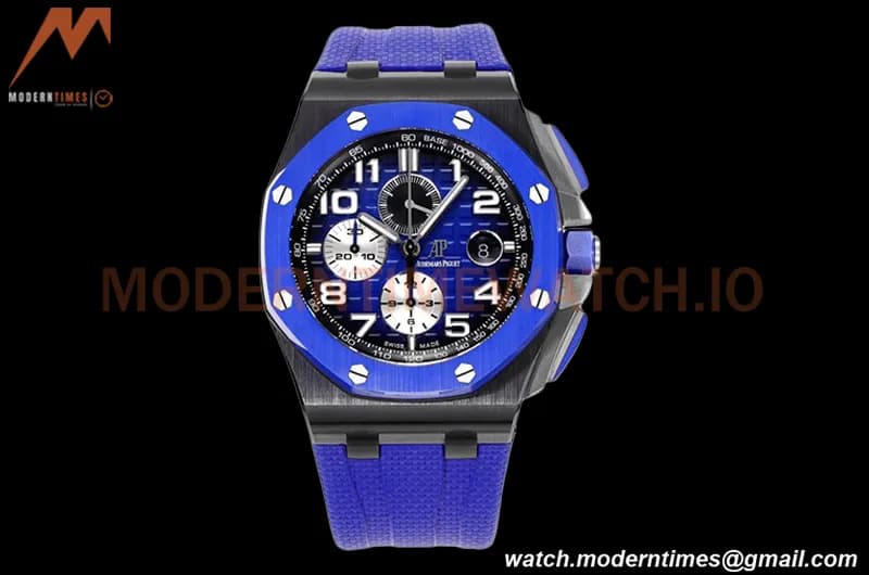 Audemars Piguet - AP ROO Chronograph 44mm CER/CER/RU Blue JJF A3126 Mod