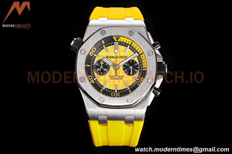 Audemars Piguet - AP ROO Diver Chrono 42mm SS/RU Yellow JJF A3124 Mod
