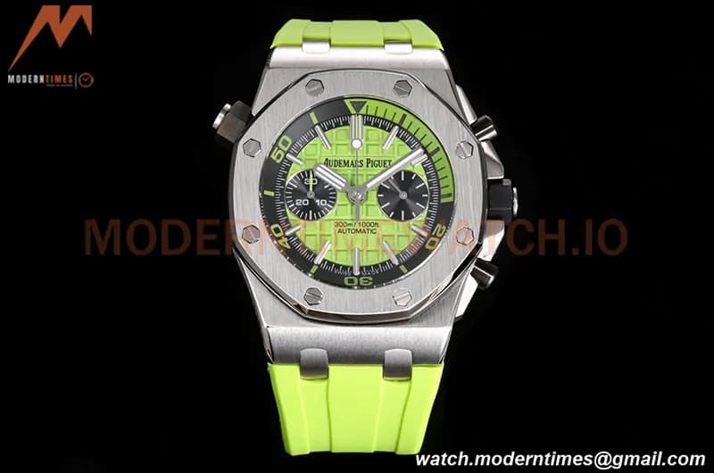 Audemars Piguet - AP ROO Diver Chrono 42mm SS/RU Green JJF A3124 Mod