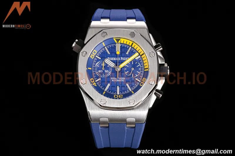 Audemars Piguet - AP ROO Diver Chrono 42mm SS/RU Blue JJF A3124 Mod