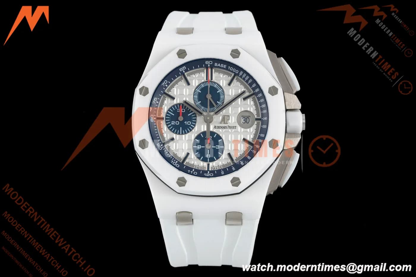 Audemars Piguet - AP ROO Chronograph Sec@12 44mm CER/CER/RU White APJF A3126 Mod