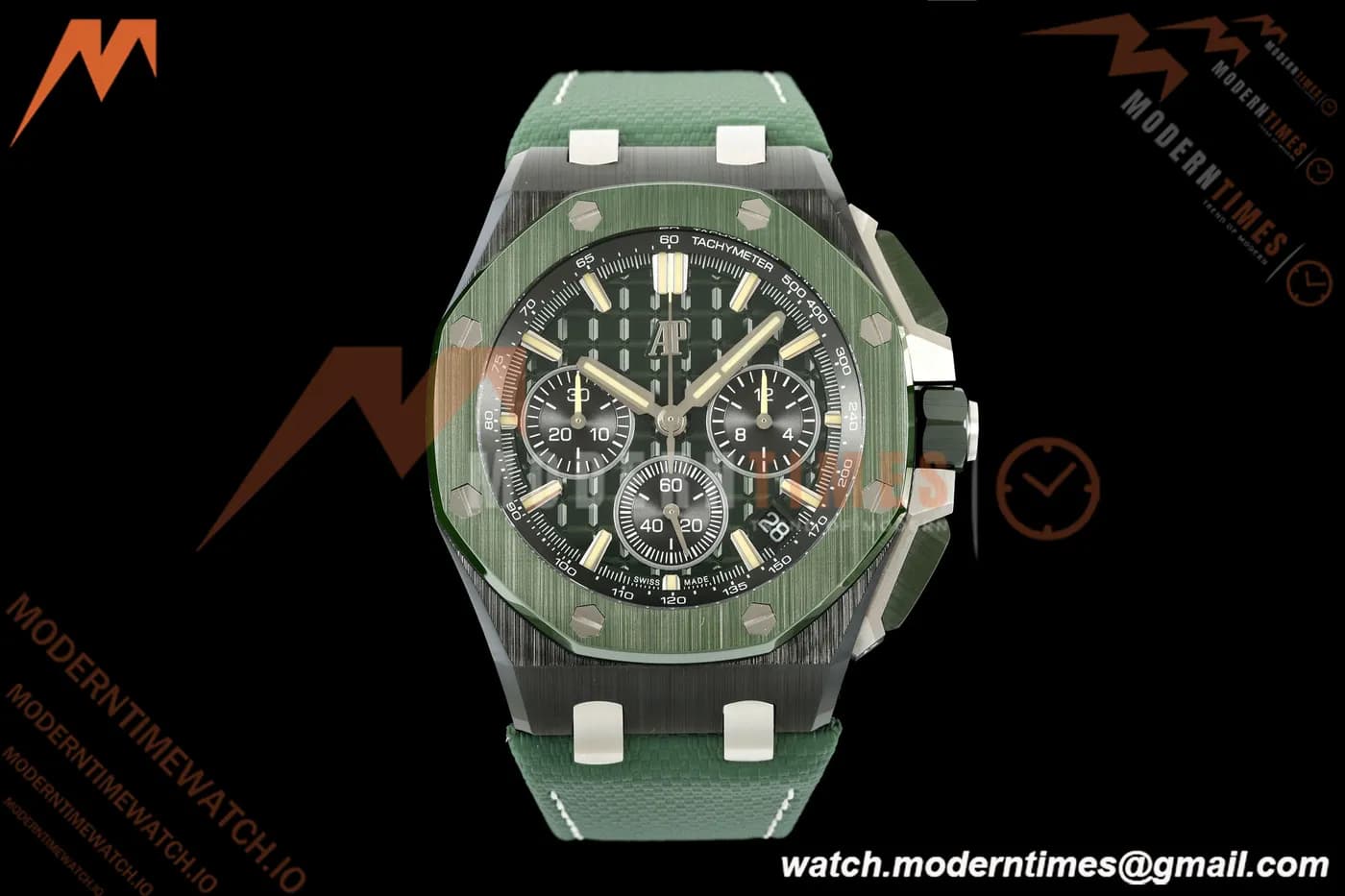 Audemars Piguet - Royal Oak Offshore Chronograph 43mm 26420CE CER/NY Green Dial APPF Cal. 4401 Mod