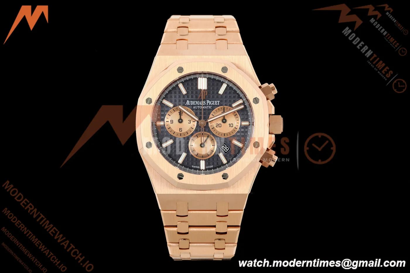 Audemars Piguet - Royal Oak Chronograph 26331OR RG/RG Blue/Stk APWF A2385