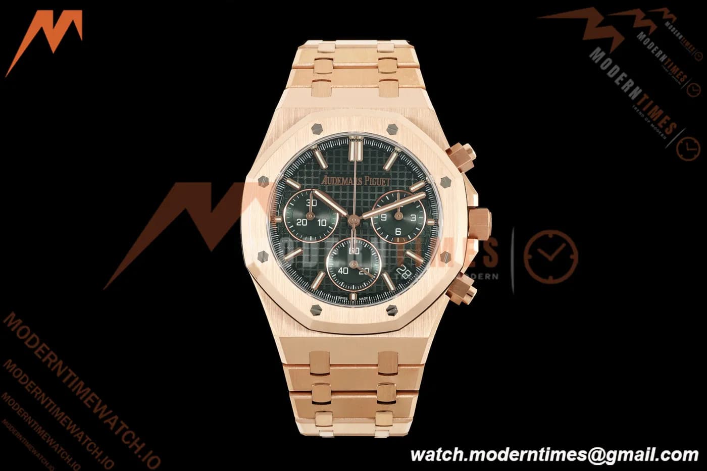 Audemars Piguet - Royal Oak 26240OR Gain Weight 41mm RG/RG Green SWF Dial DDF DD4401