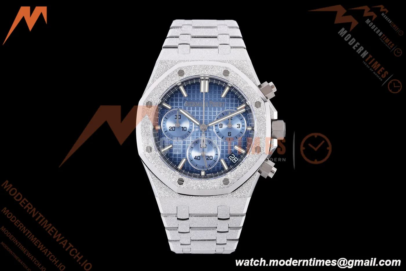 Audemars Piguet - Royal Oak Chrono 26240BC Gain Weight 41mm Frosted SS/SS SWF Blue Dial DDF DD4401