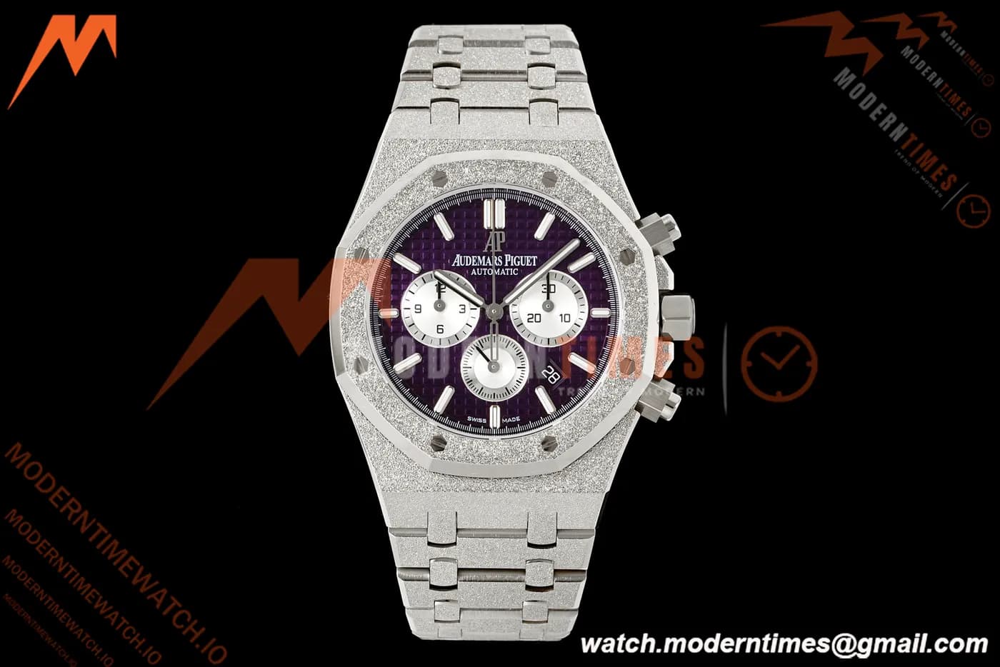 Audemars Piguet - Royal Oak Chrono 26331BC Frosted 41mm SS/SS Purple APWF Cal.2385 Mod