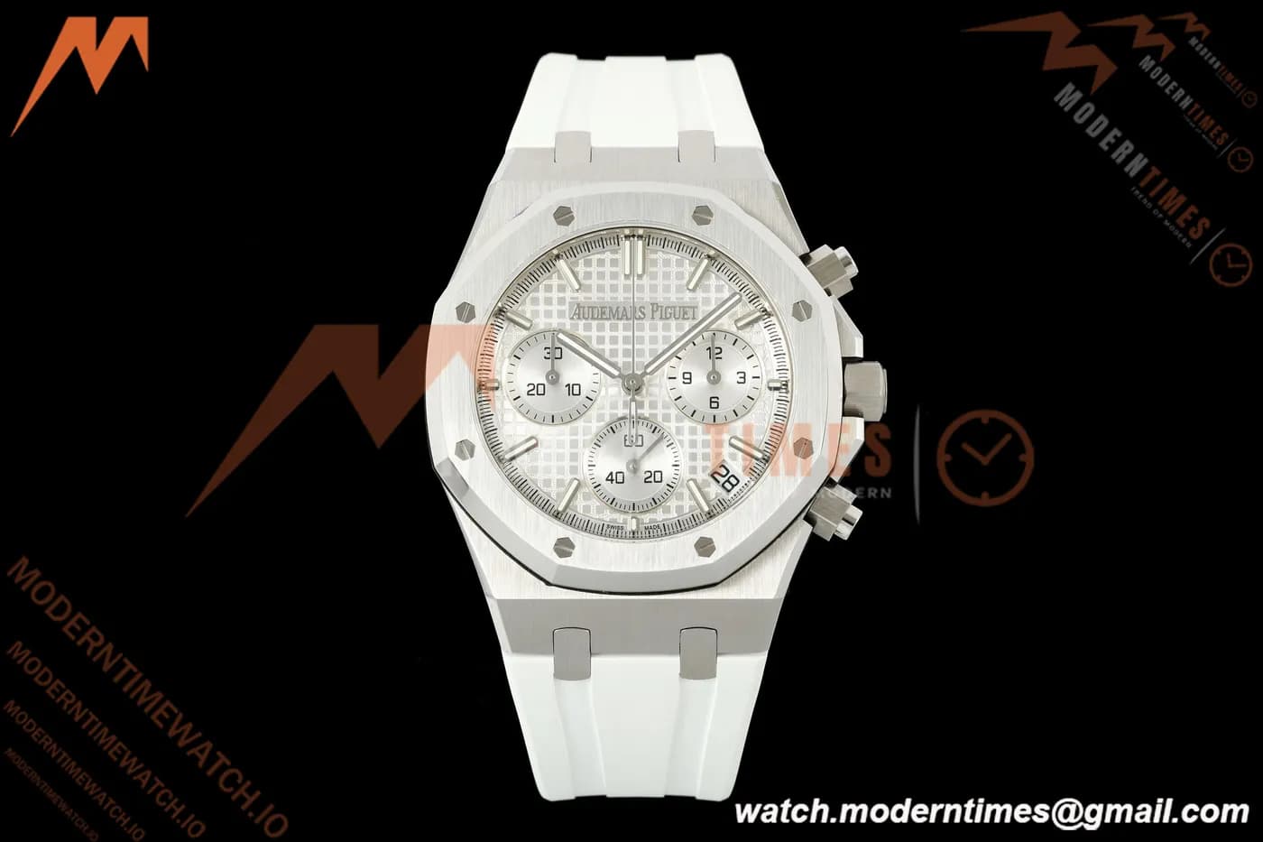 Audemars Piguet - Royal Oak 26240ST 50th Anniversary 41mm SS/RU White SWF Dial DDF DD4401