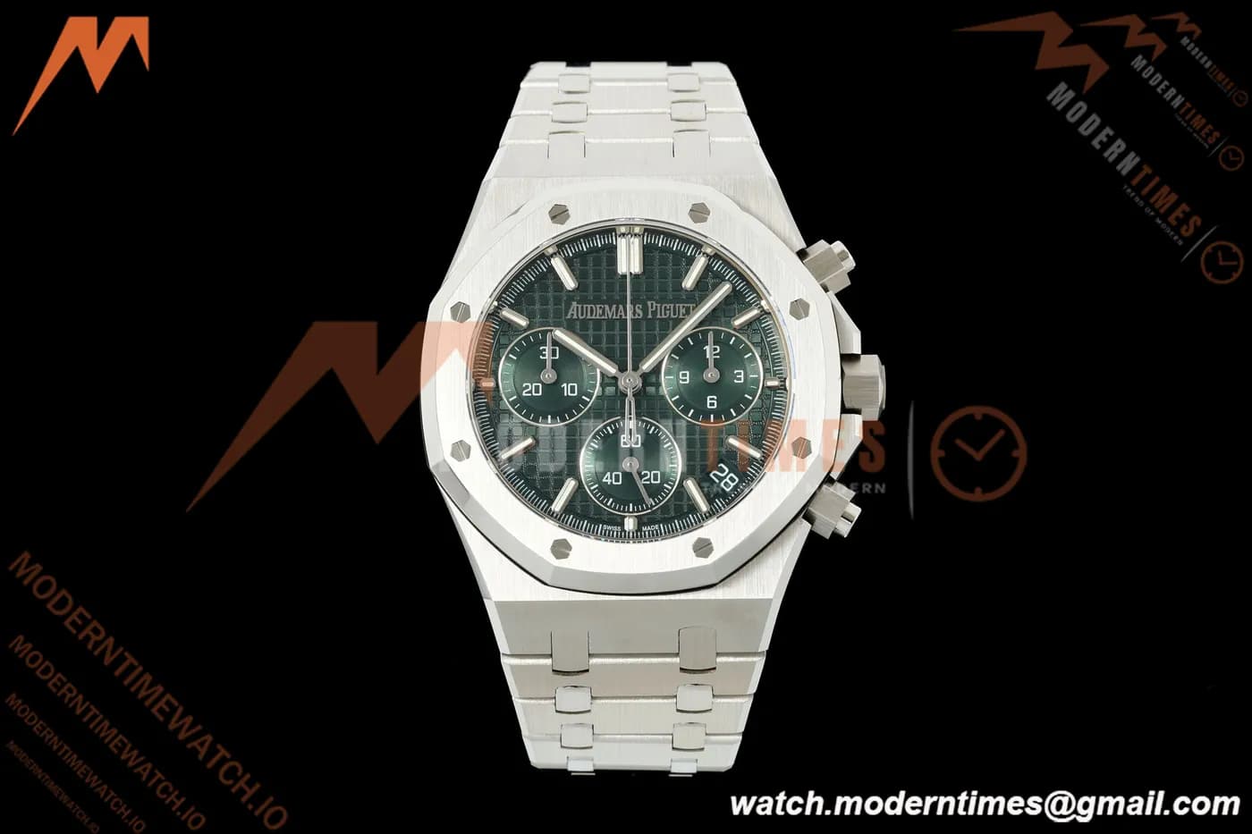 Audemars Piguet - Royal Oak 26240ST 50th Anniversary 41mm SS/SS Green SWF Dial DDF DD4401