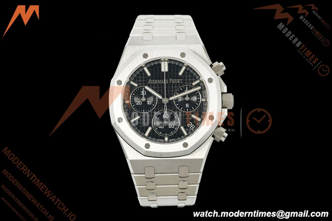 Audemars Piguet - Royal Oak 26240ST 50th Anniversary 41mm SS/SS Black SWF Dial DDF DD4401