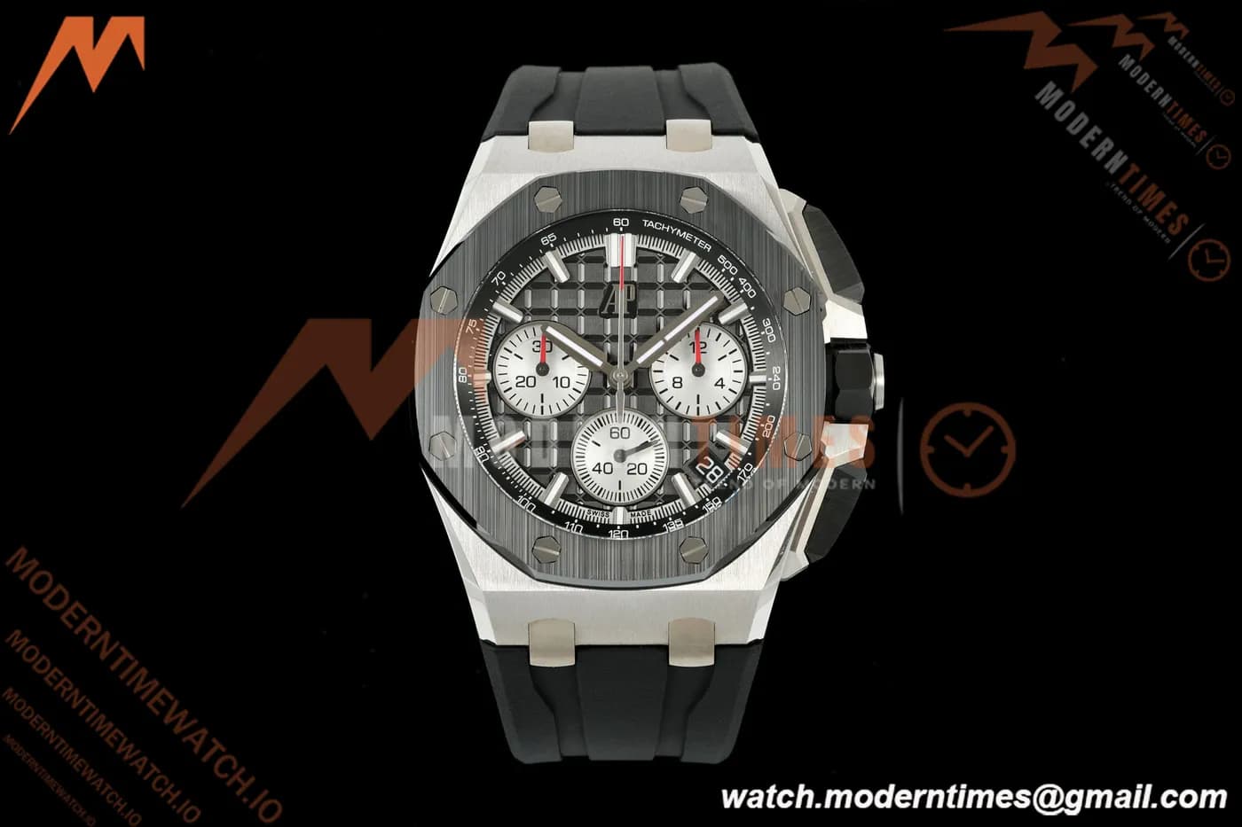 Audemars Piguet - Royal Oak Offshore 26420SO 43mm SS/CER/RU Blk/Silv DDF DD4401