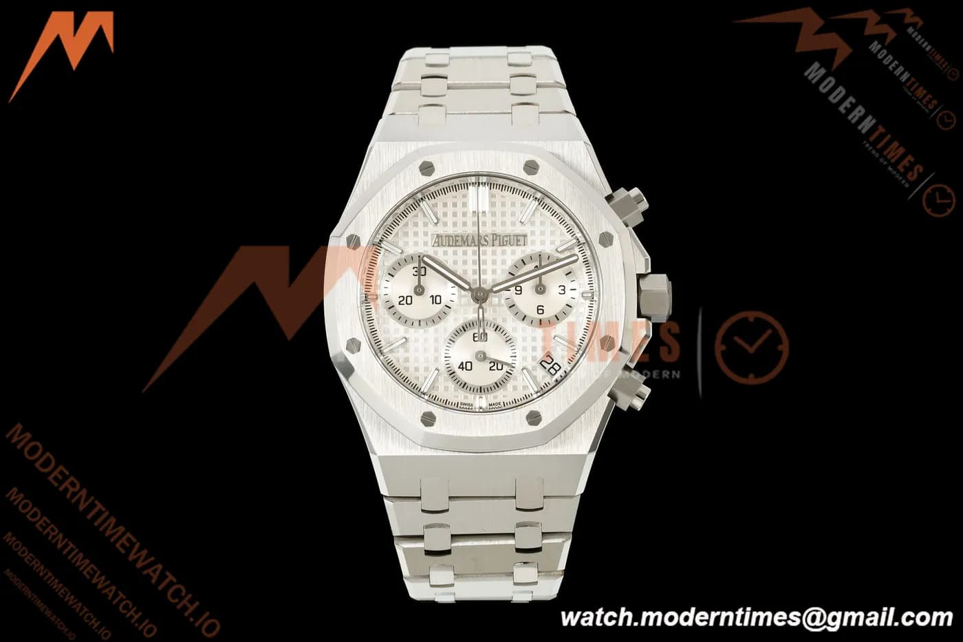 Audemars Piguet - Royal Oak 26240ST 41mm SS/SS White Dial ZF DD4401 Free Sprung