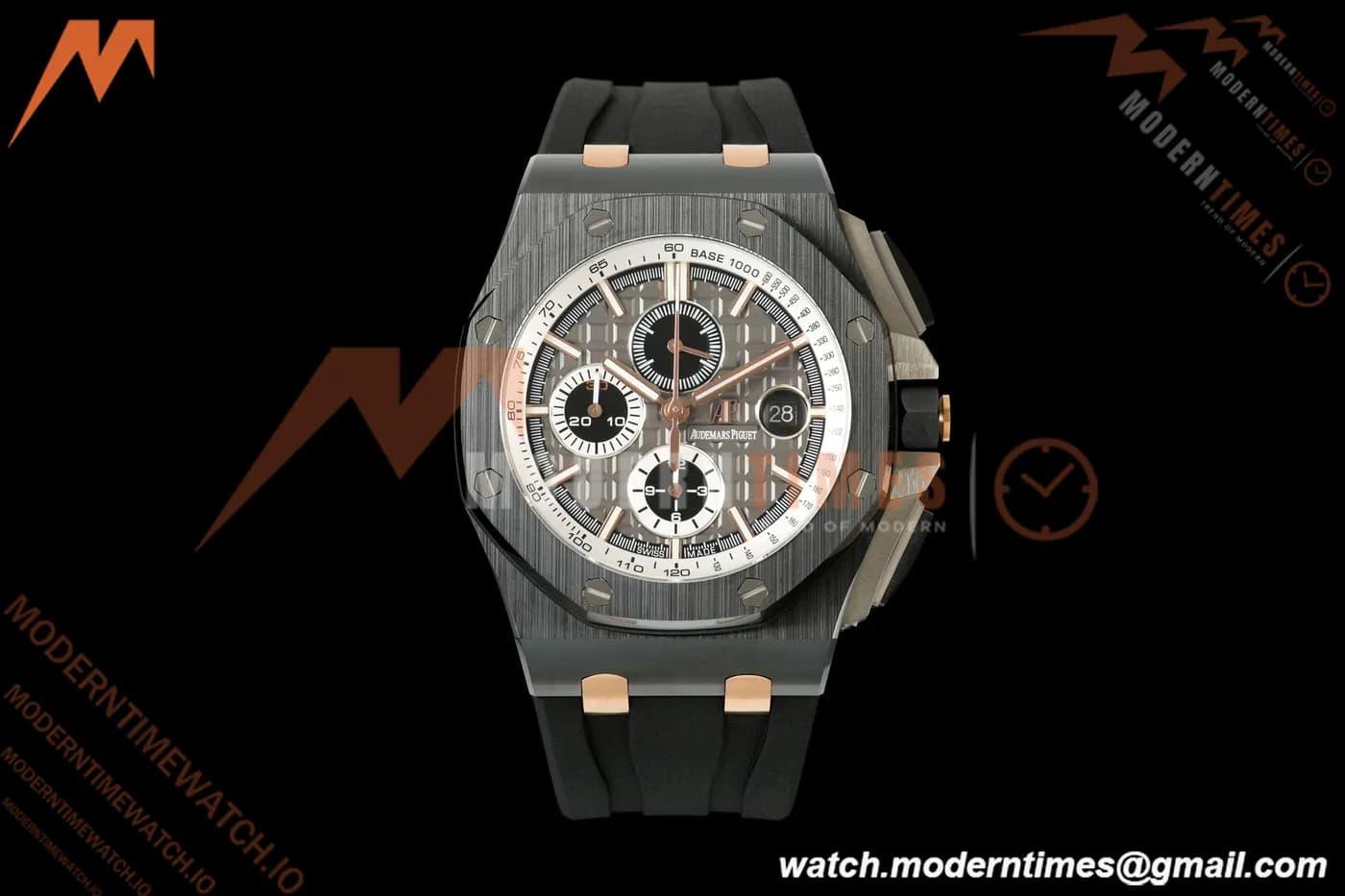 Audemars Piguet - AP ROO Chronograph 26415CE 44mm CER/CER/RU Gry/Blk JF A3126