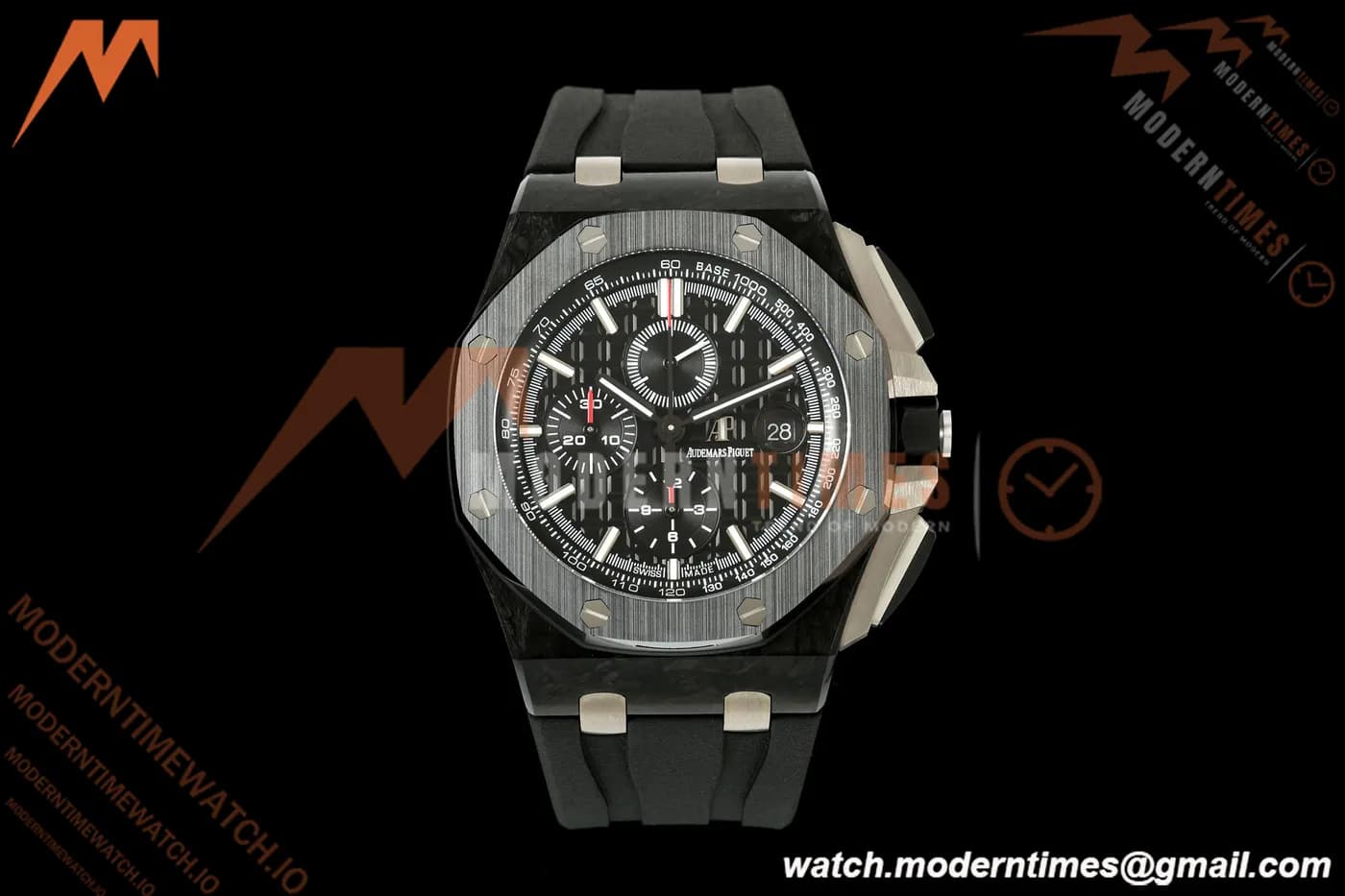 Audemars Piguet - AP ROO Chronograph 26400AU 44mm CER/CER/RU Black JF A3126