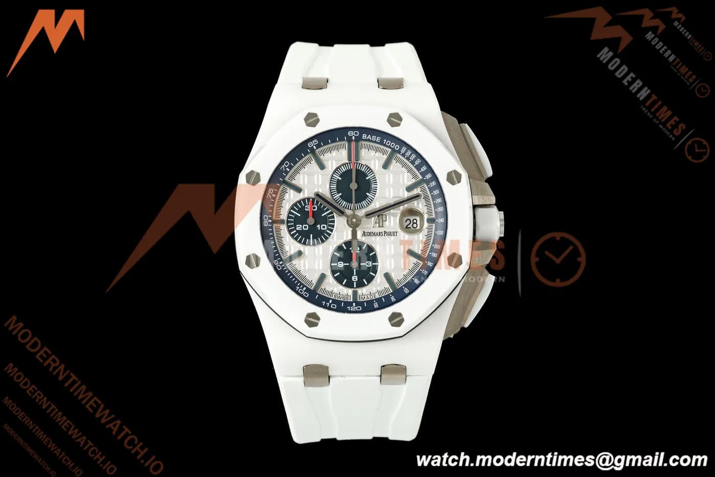 Audemars Piguet - AP ROO Chronograph 26402CB 44mm CER/CER/RU White JF A3126