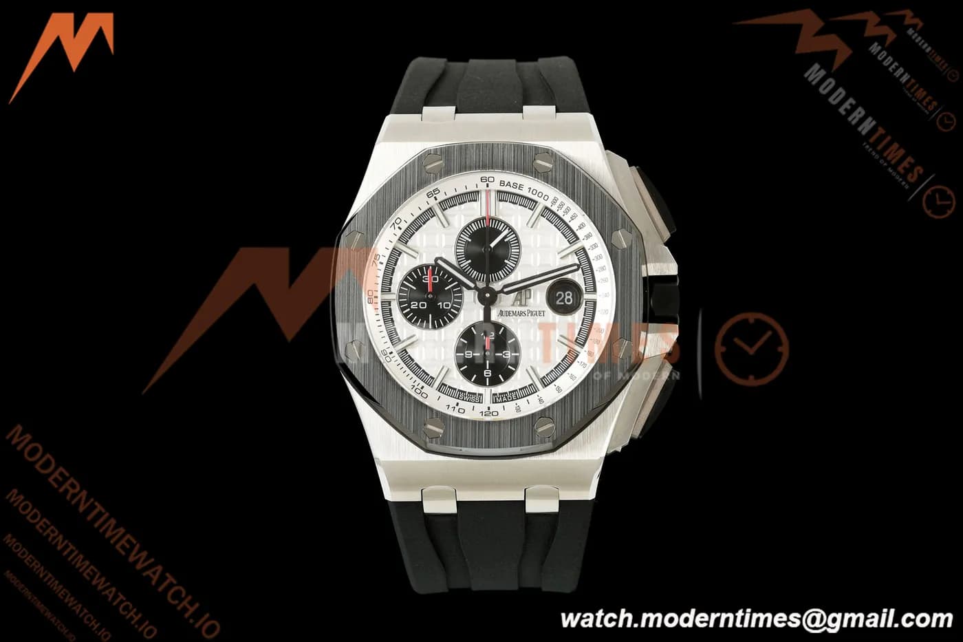 Audemars Piguet - AP ROO Chronograph 26400SO 44mm CER/SS/RU Wht/Blk JF A3126