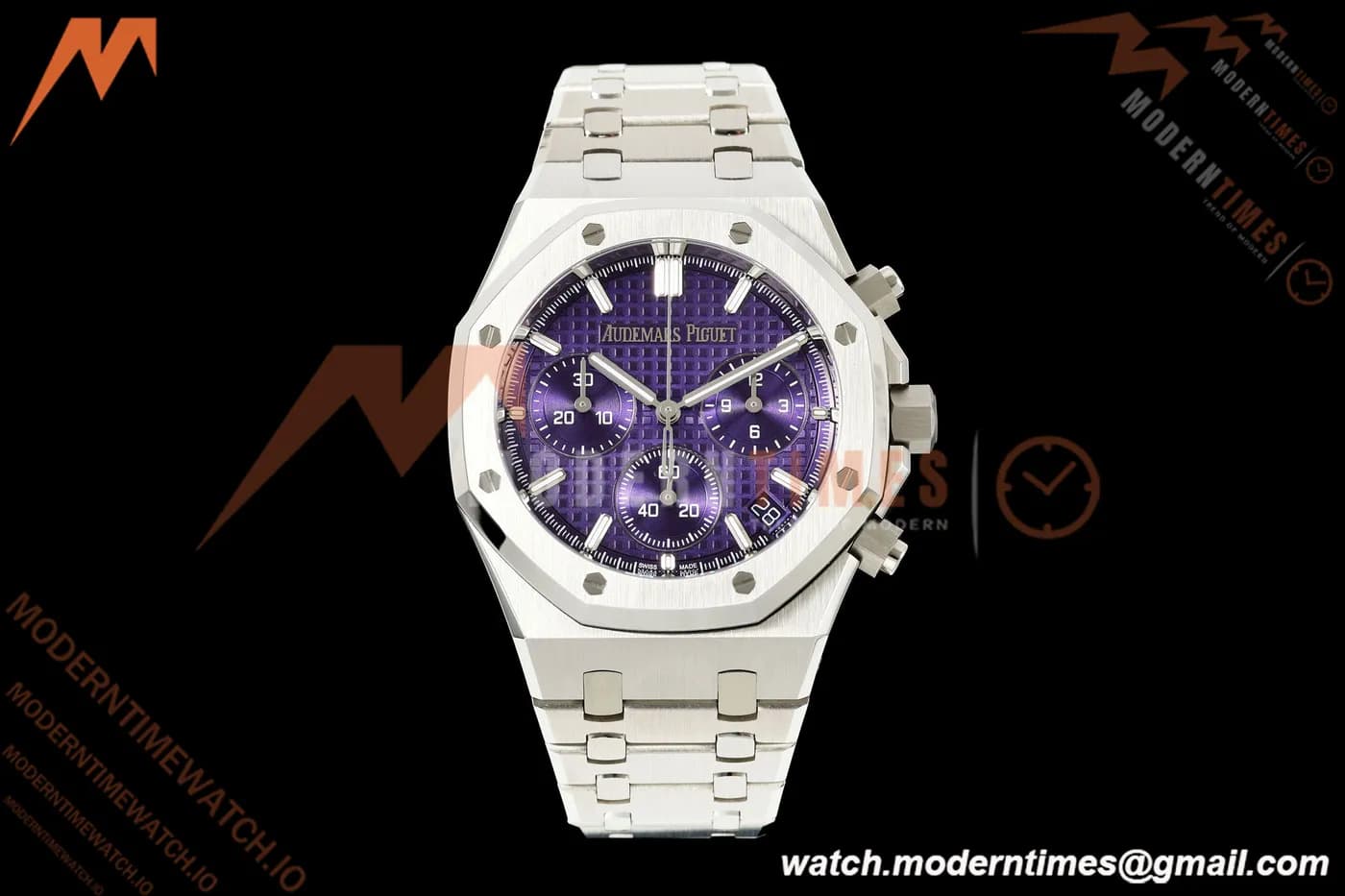 Audemars Piguet - Royal Oak 26240BC 41mm SS/SS Purple Dial OCTAF JH4401 Free Sprung