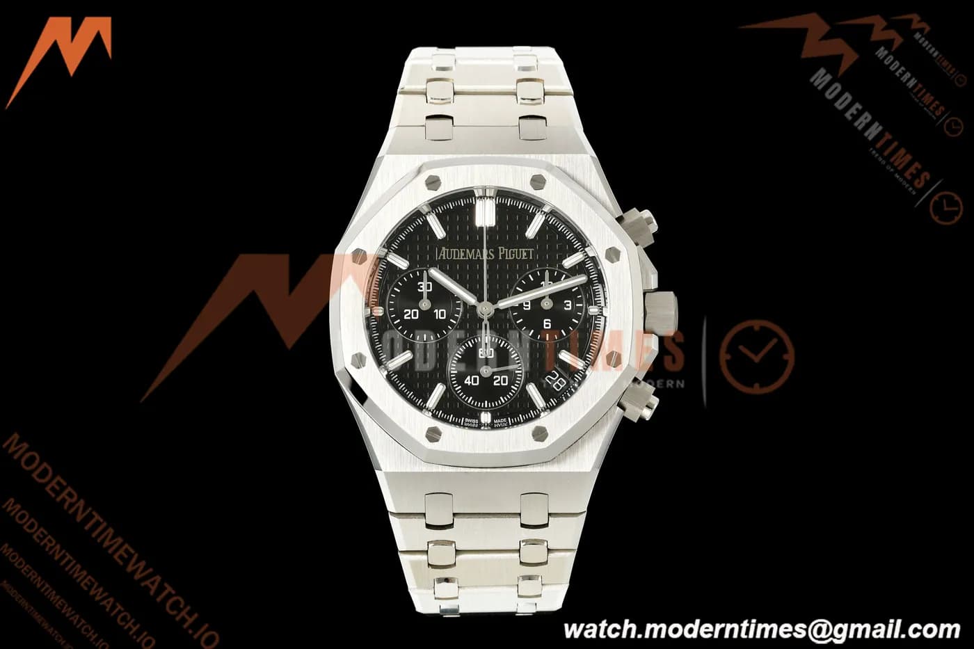 Audemars Piguet - Royal Oak 26240ST 41mm SS/SS Black Dial OCTAF JH4401 Free Sprung