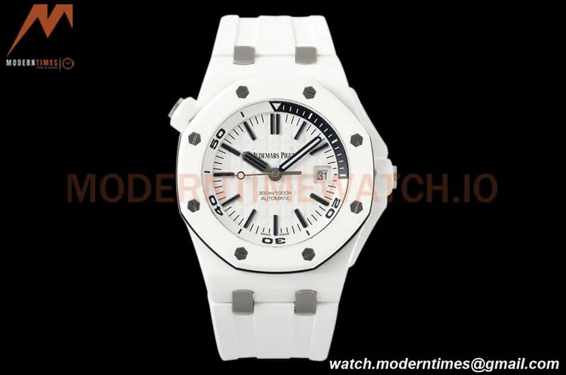 Audemars Piguet - Royal Oak Diver 15707CB White CER/RU White ZF A3120