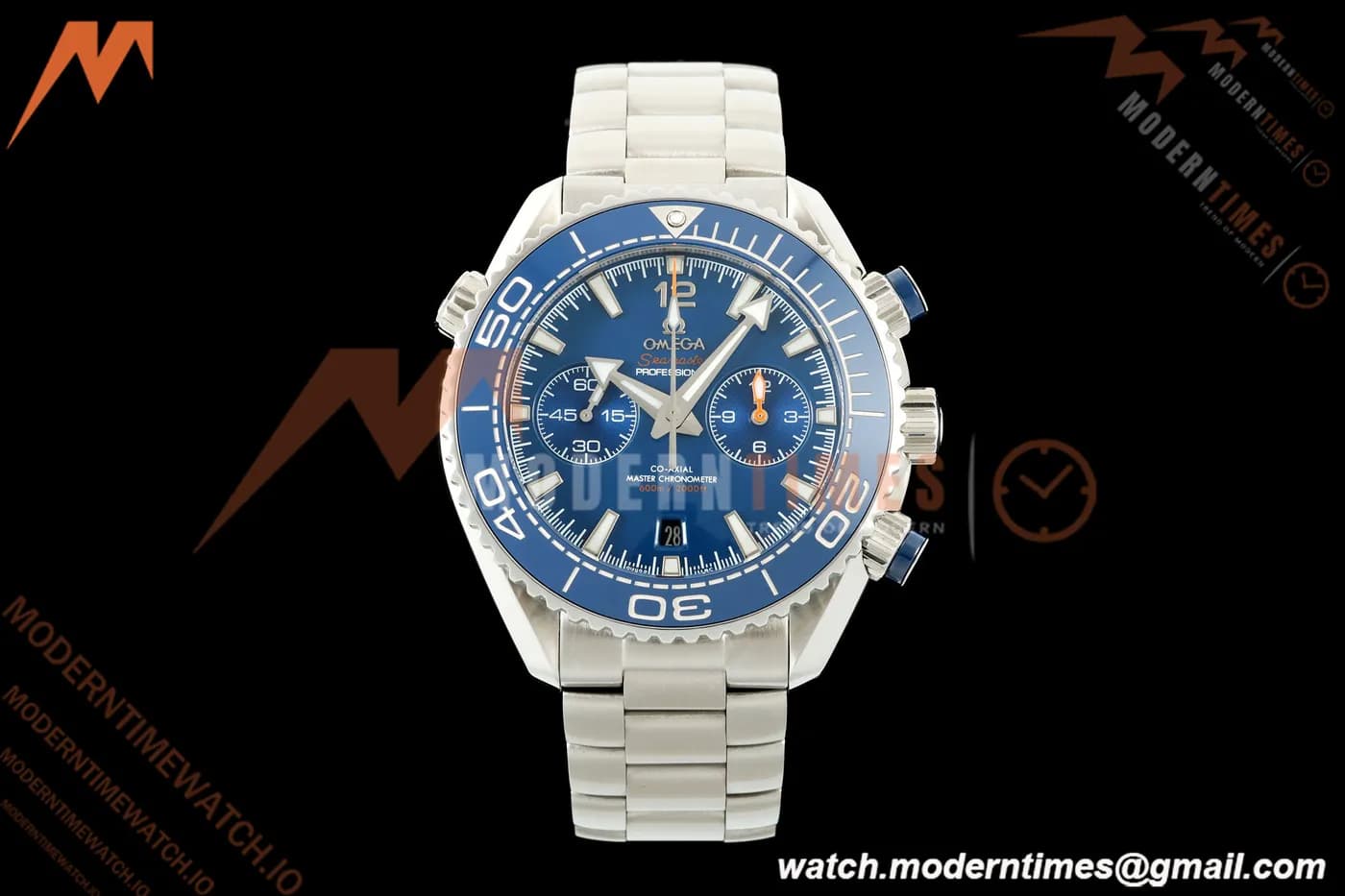 Omega - Seamaster Planet Ocean 600m Chrono 45.5mm SS/SS Blue Dial VRF A9900