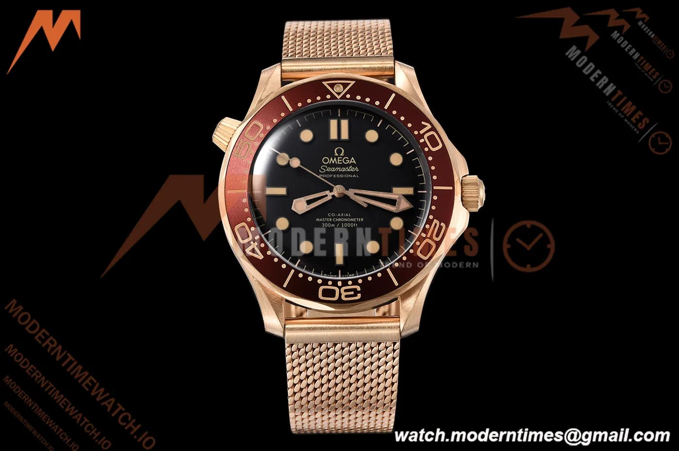 Omega - Seamaster Diver 300m 42mm Ceramic Bronze Gold Black Dial VSF V4 A8806