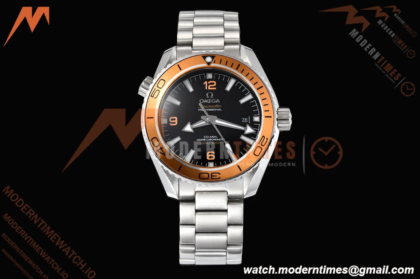 Omega - Seamaster Planet Ocean 600m 43.5mm SS/SS ORN/CER Black Dial GDF MY8215