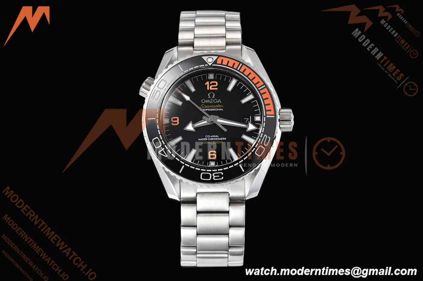 Omega - Seamaster Planet Ocean 600m 43.5mm SS/SS BLK/ORN/CER Black Dial GDF MY8215