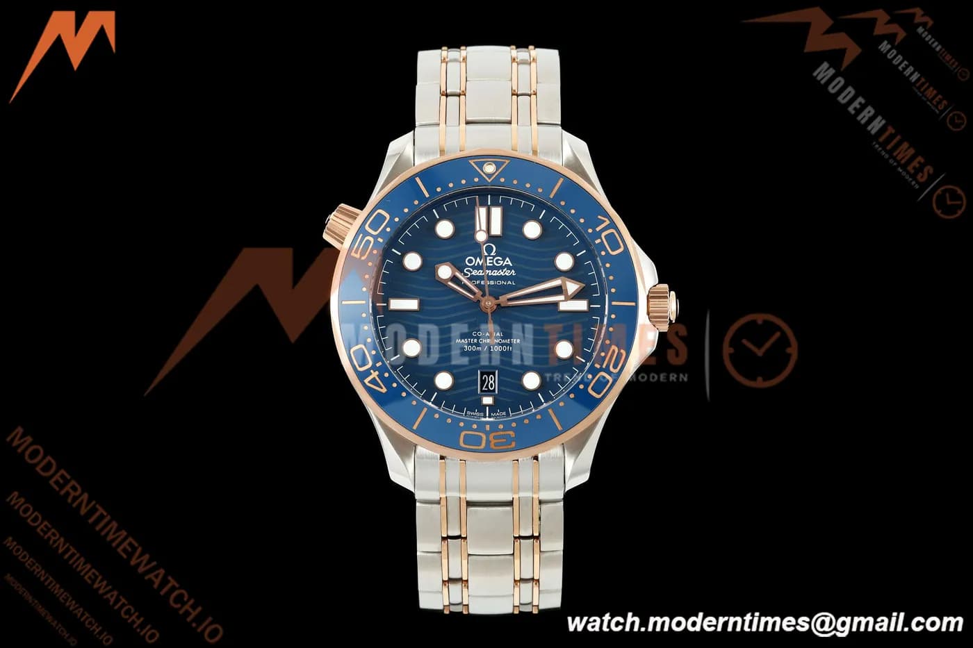 Omega - Seamaster Diver 300m 42mm SS/RG Blue Ceramic Blue Dial ORF OR8800