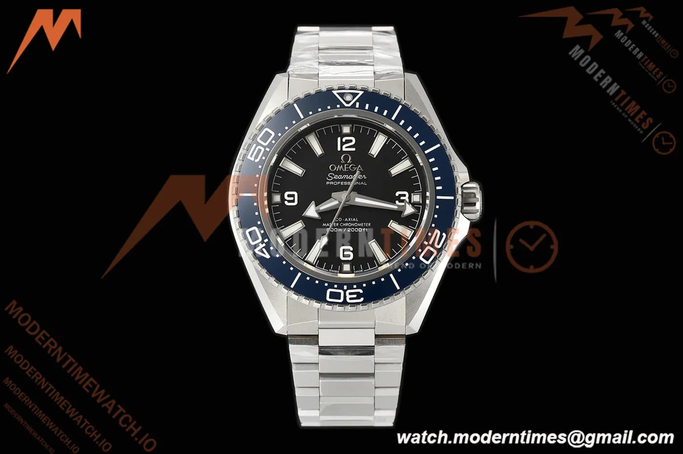 Omega - Seamaster Planet Ocean 600m 42mm SS/SS Blue Ceramic Black Dial VS PLUS A8912