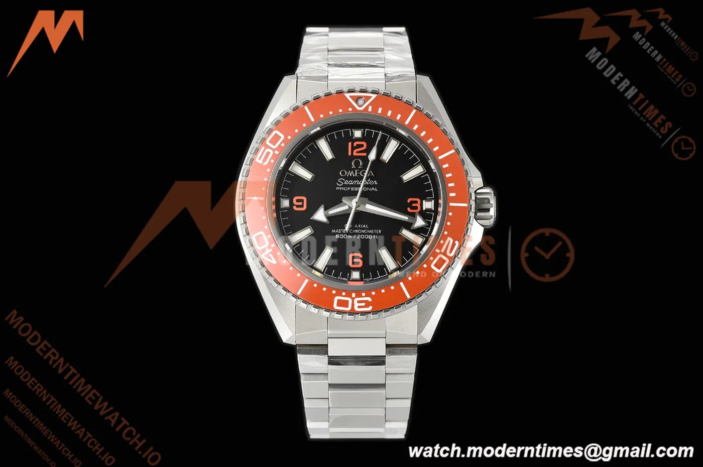 Omega - Seamaster Planet Ocean 600m 42mm SS/SS Orange Ceramic Black Dial VS PLUS A8912