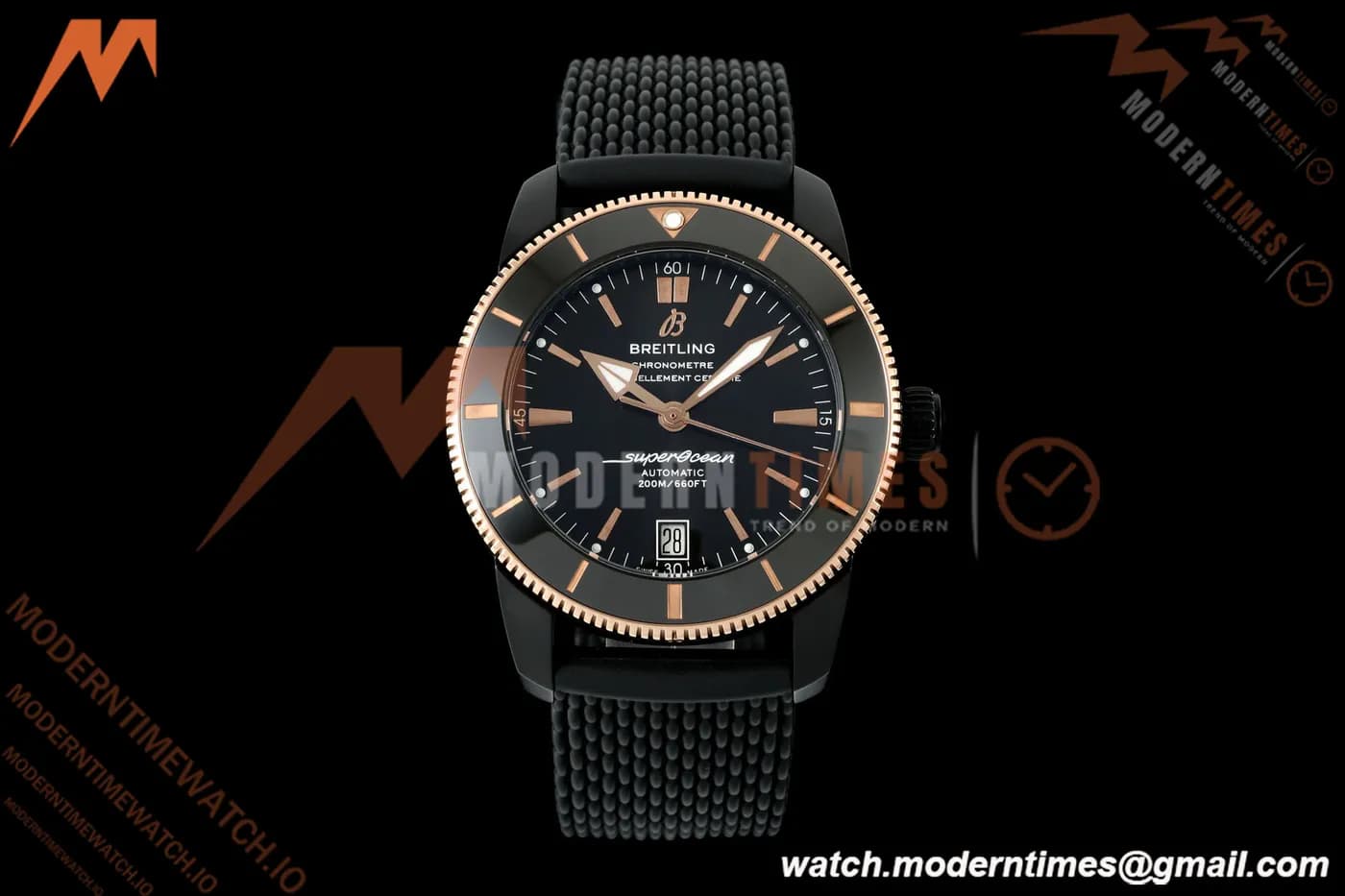 Breitling - Superocean Heritage B20 Automatic 42mm PVD/RG/RU Black BLF A2824