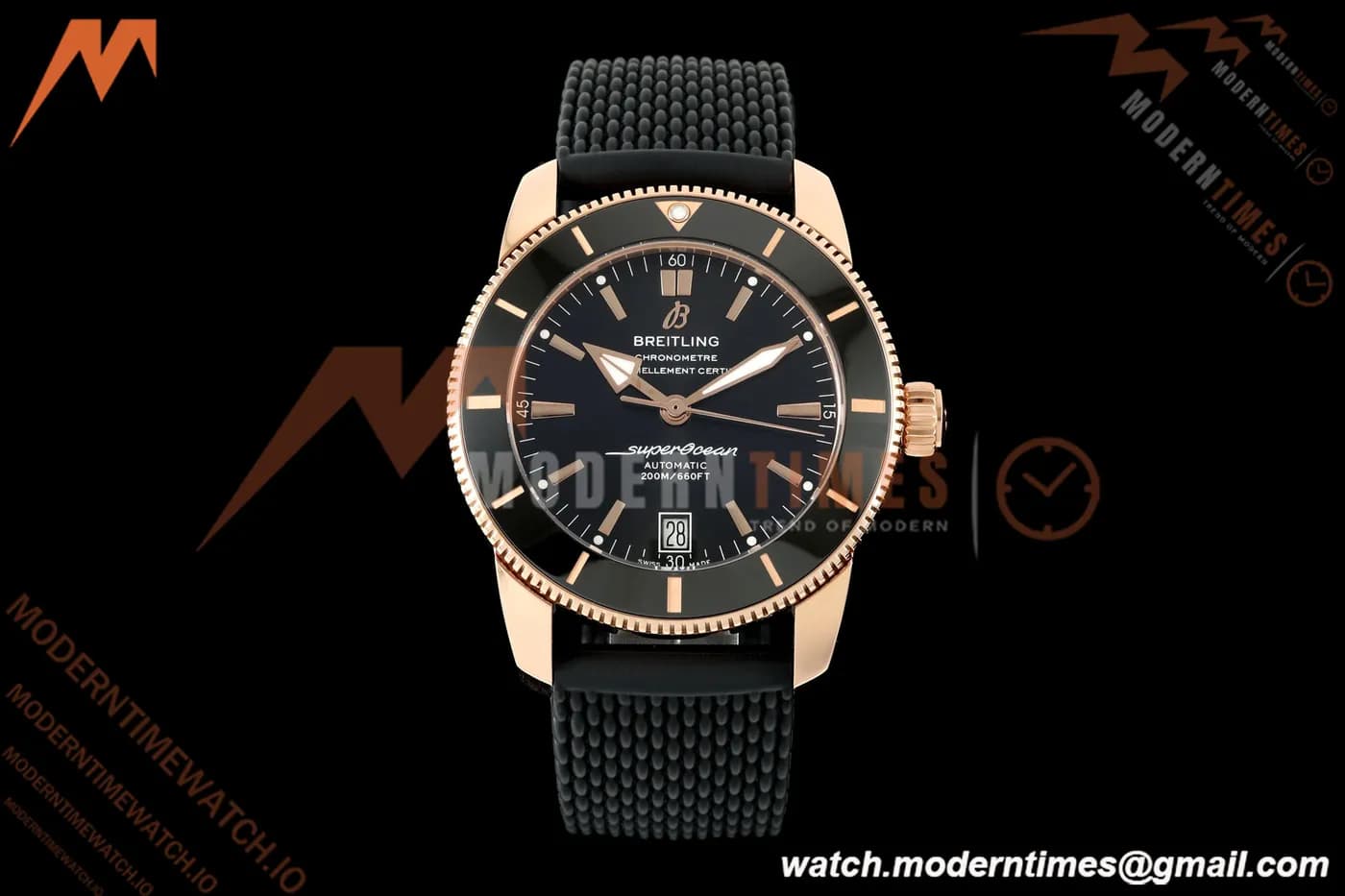 Breitling - Superocean Heritage B20 Automatic 42mm RG/RU Black BLF A2824