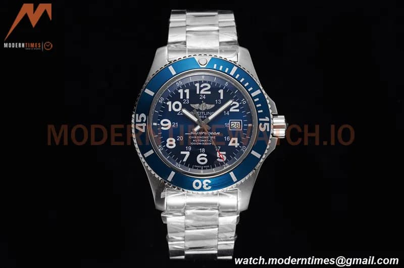 Breitling - Superocean II 44mm Automatic SS/SS Blu/Num TF Asia 2824