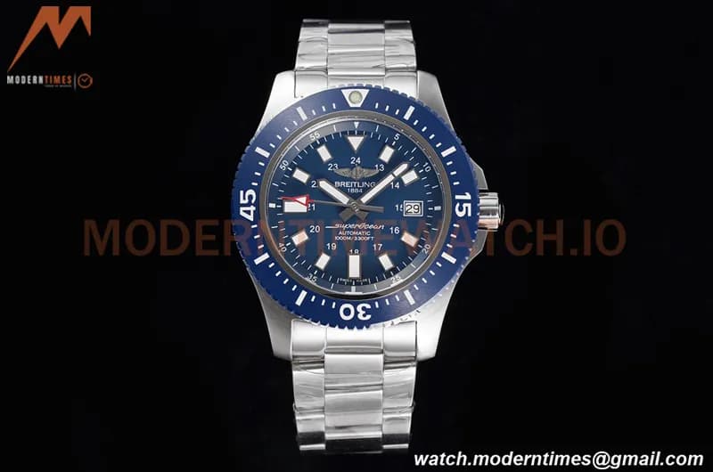 Breitling - Superocean II 44mm Automatic SS/SS Blu/Stk TF Asia 2824
