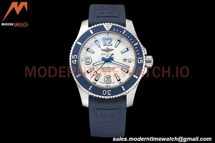 Breitling - Superocean 44mm SS/RU White BLSF A2824
