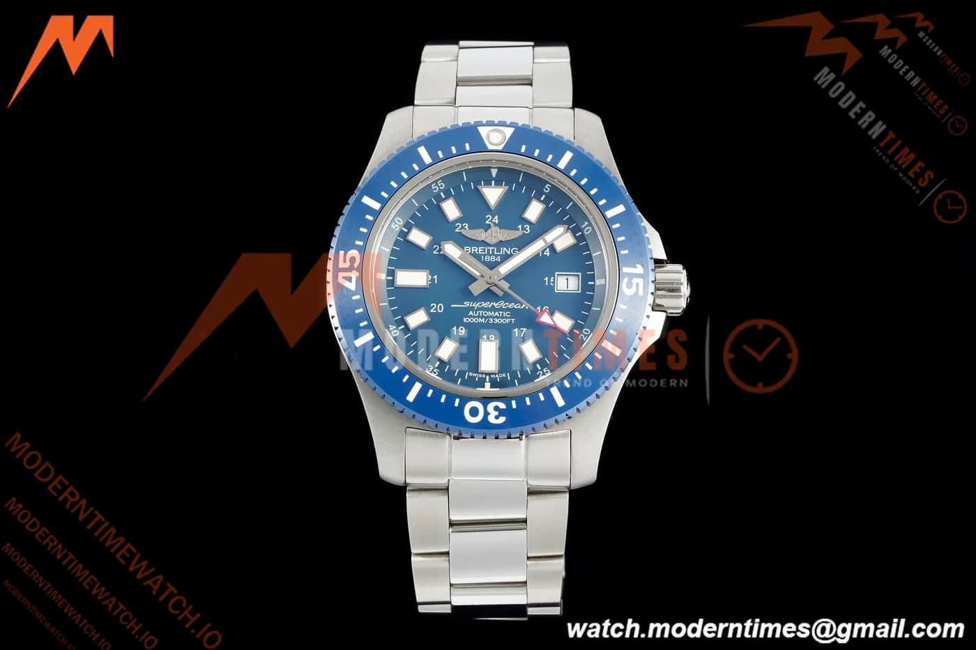 Breitling - Superocean Special 44mm Ceramic SS/SS Blue/Stk TF V2 A2824