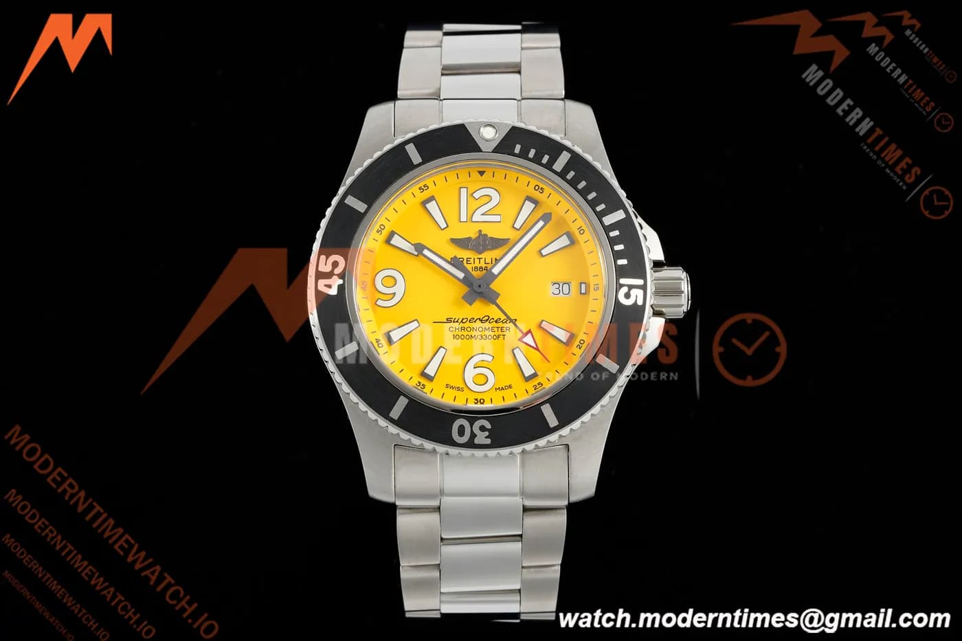 Breitling - Superocean Special 44mm Ceramic SS/SS Yelw/Stk/Num TF V2 A2824