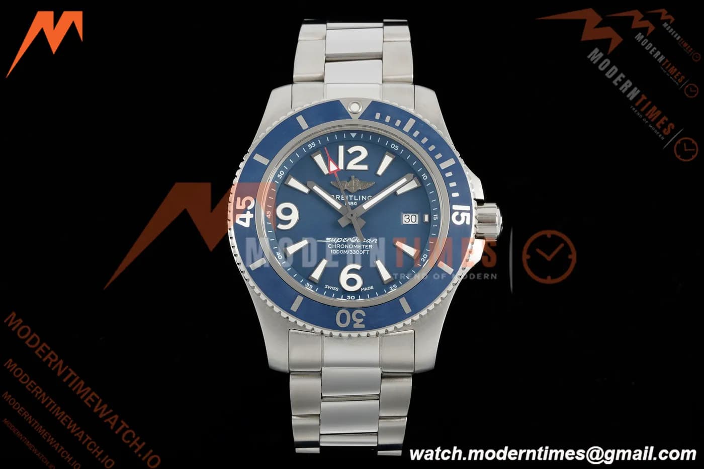 Breitling - Superocean Special 44mm Ceramic SS/SS Blue/Stk/Num TF V2 A2824