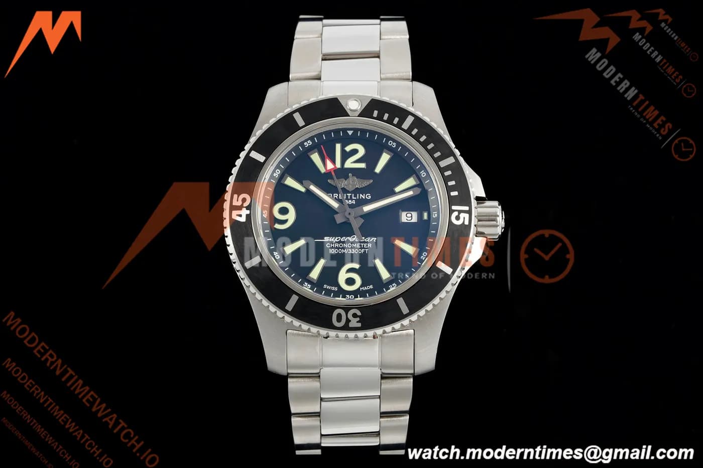 Breitling - Superocean Special 44mm Ceramic SS/SS Blk/Stk/Num TF V2 A2824