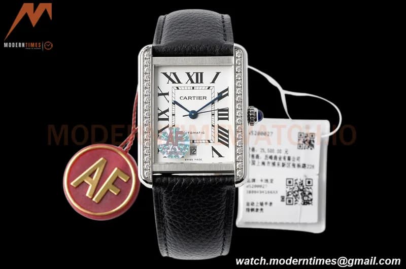 Cartier - Cartier Tank Solo XL Automatic SS/LE White AF A2892