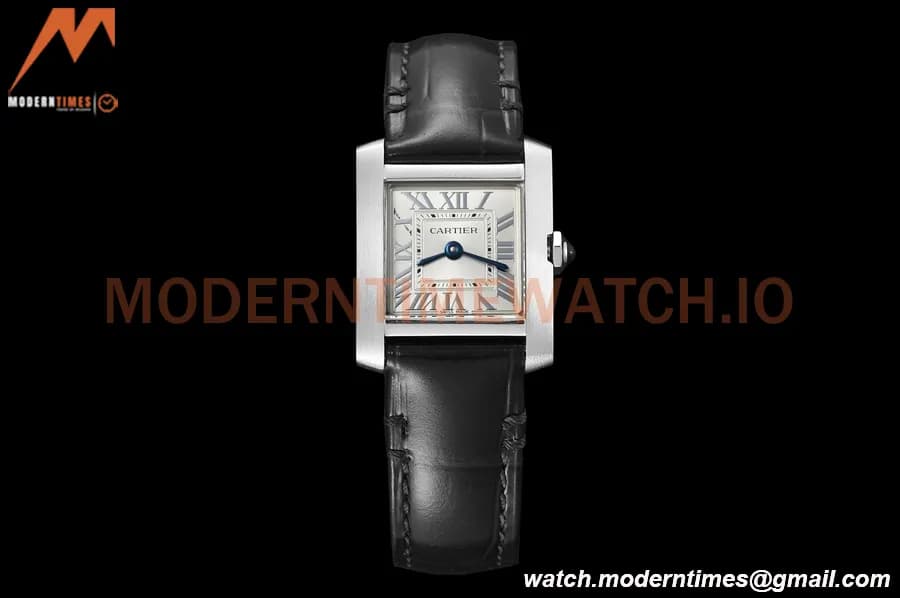 Cartier - Tank Francaise 21mm Small Size SS/LE Blk/Silv 8848F Swiss Qtz