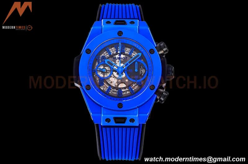 Hublot - Big Bang Unico 44mm Blue Magic CER/RU Blk/Ske BBF A1280