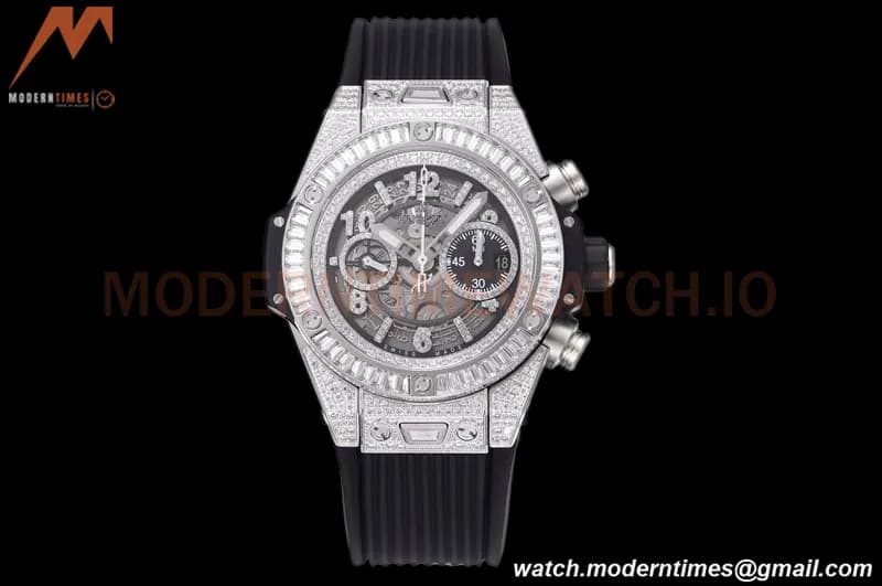 Hublot - Big Bang Unico 44mm Diamond SS/RU Dia-Blk/Ske BBF A1280