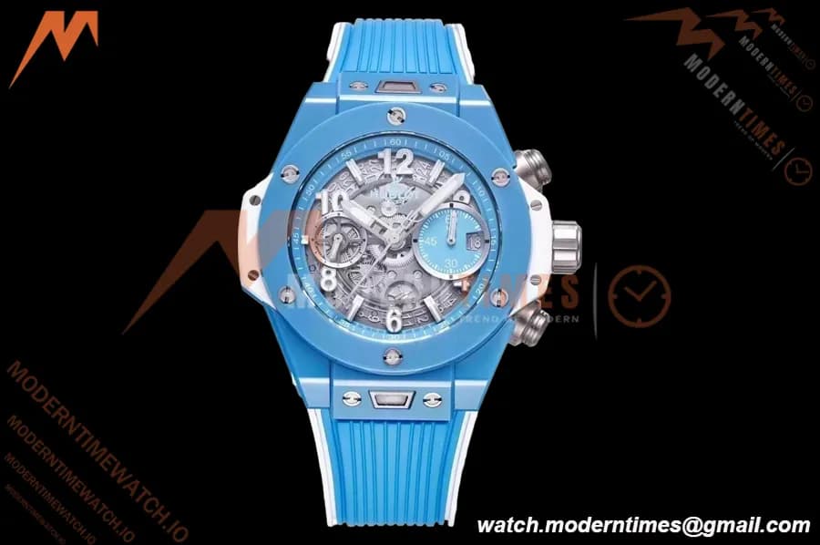 Hublot - Big Bang Unico 42mm Sky Blue Ceramic CER/RU Blu/Ske BBF A1280